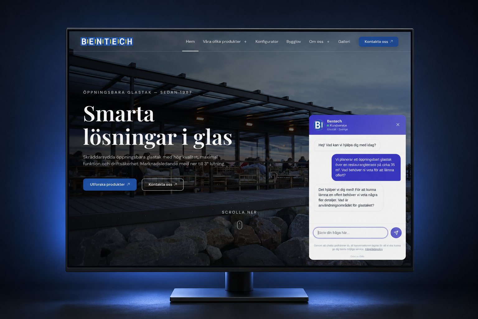 AI-agent för Bentech