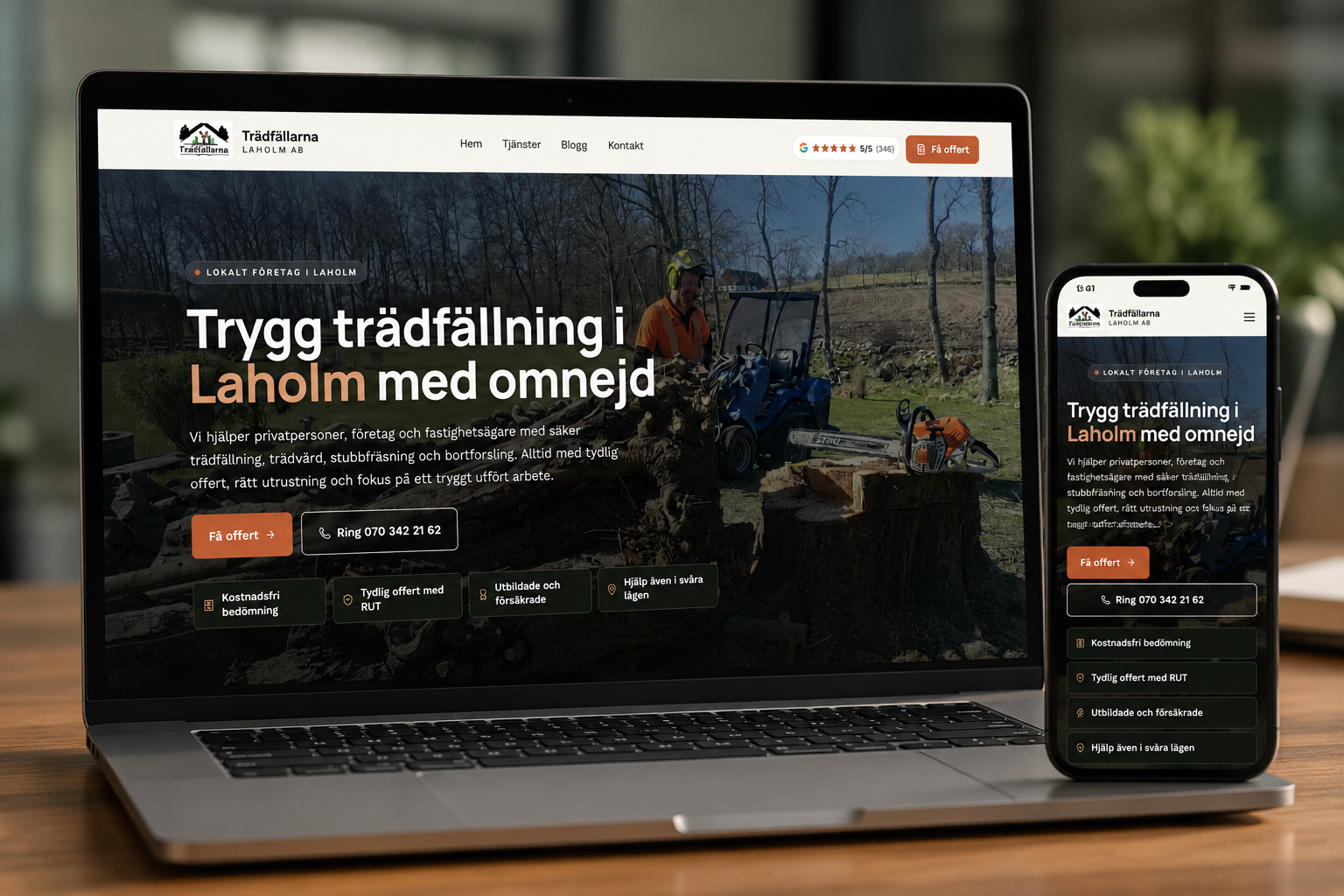 Kundcase Trädfällarna i Laholm