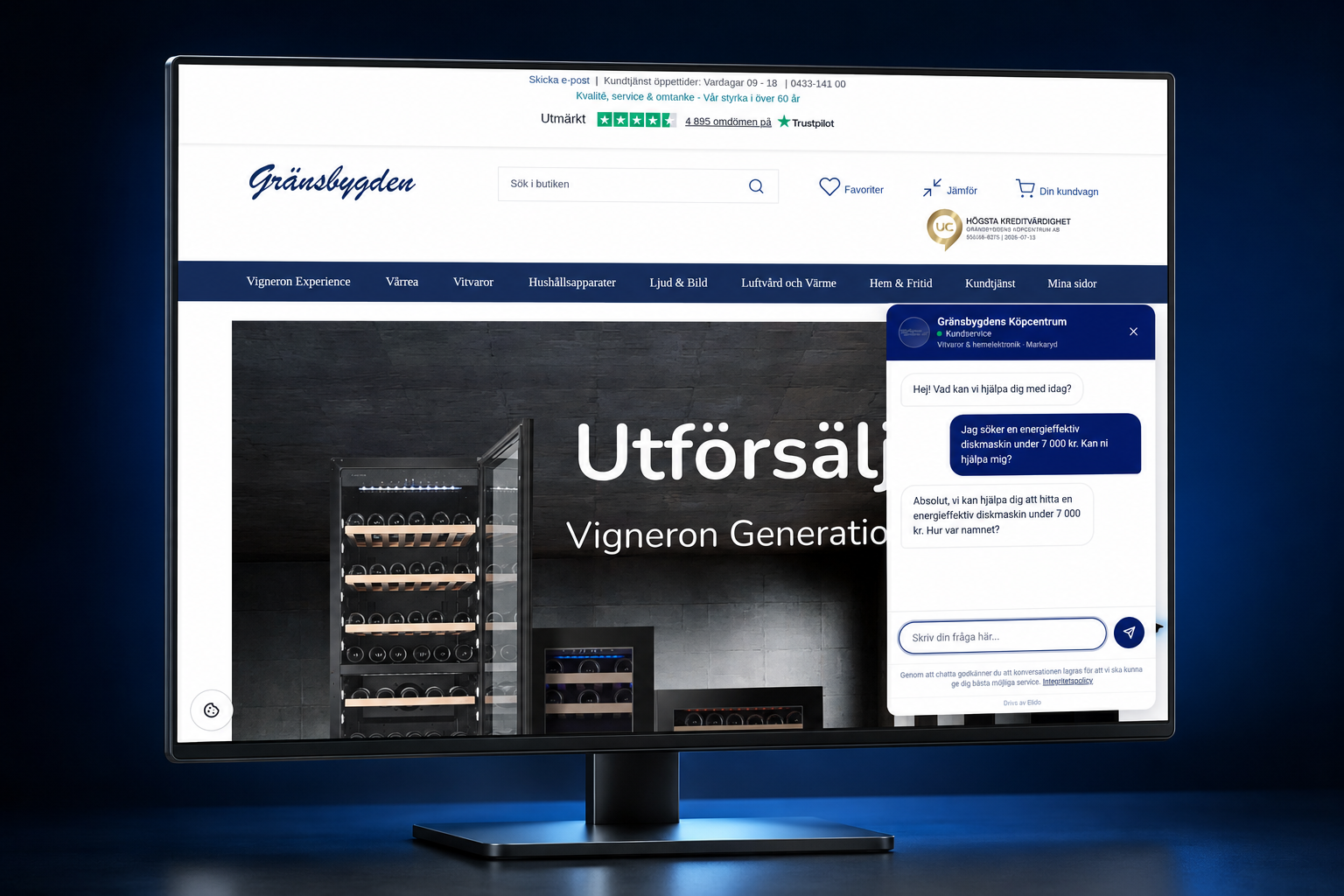 AI-agent för Gränsbygdens Köpcentrum